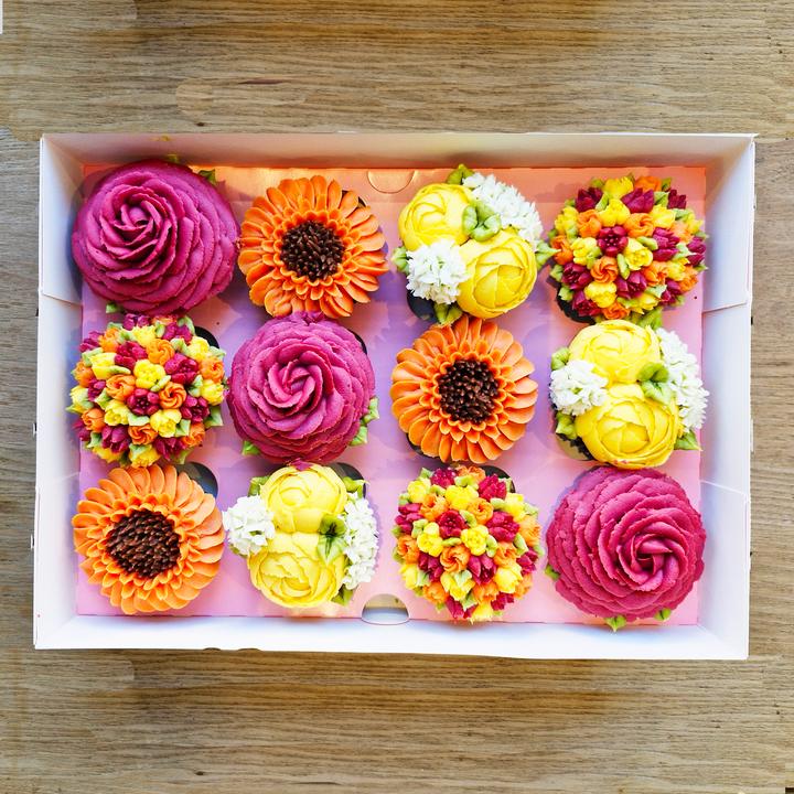 Vegan Flower Cupcake Giftbox
