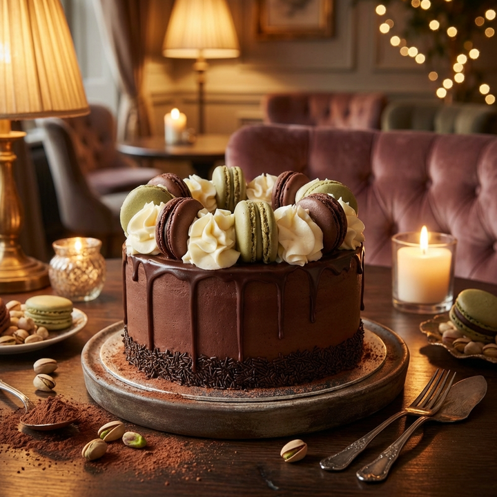 Chocolate Macaron Cake (NXDY)