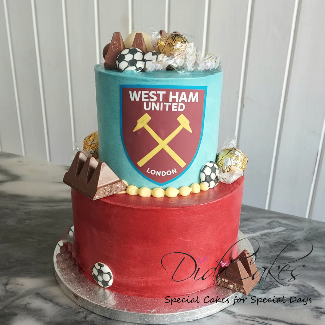 Gluten Free Football Tiered Cake