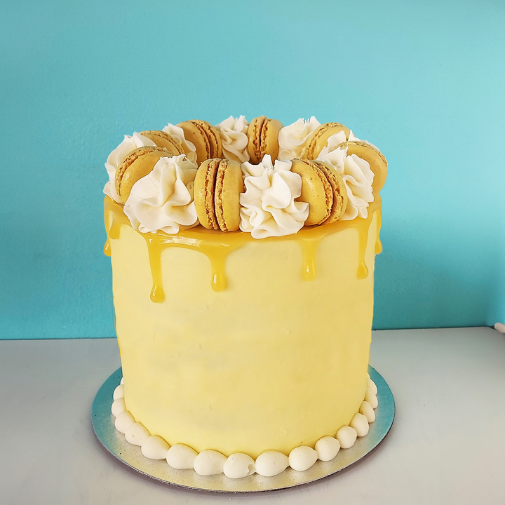 Lemon Macaron Cake