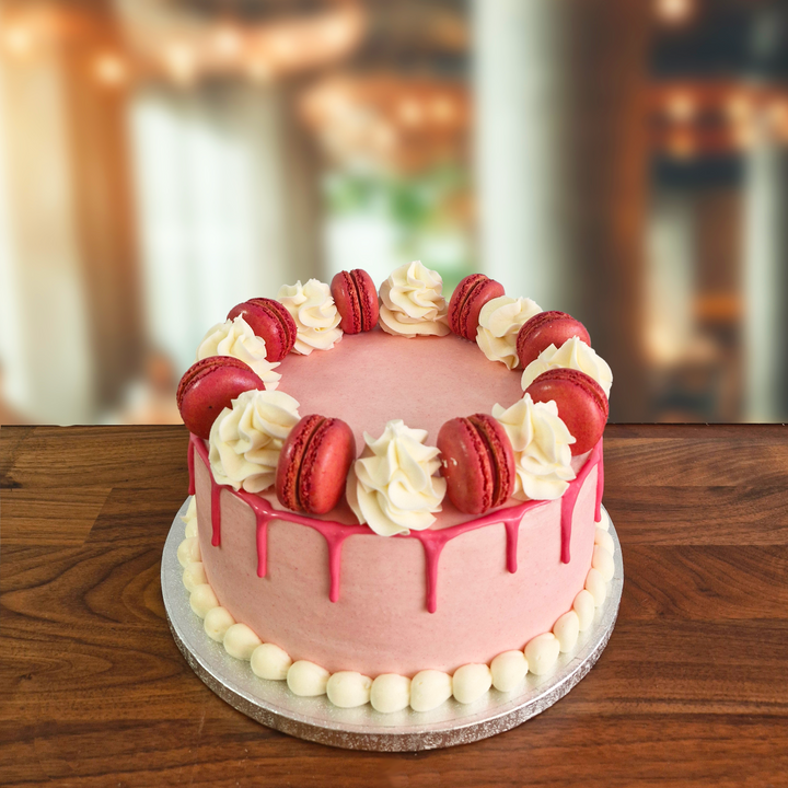 Pink Macaron Cake