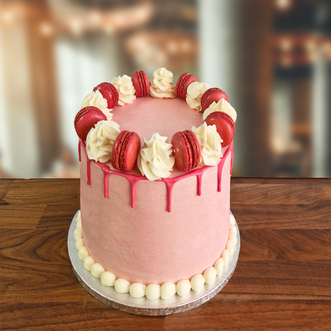 Pink Macaron Cake