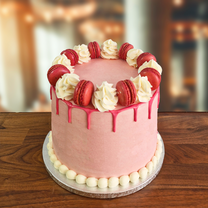 Pink Macaron Cake