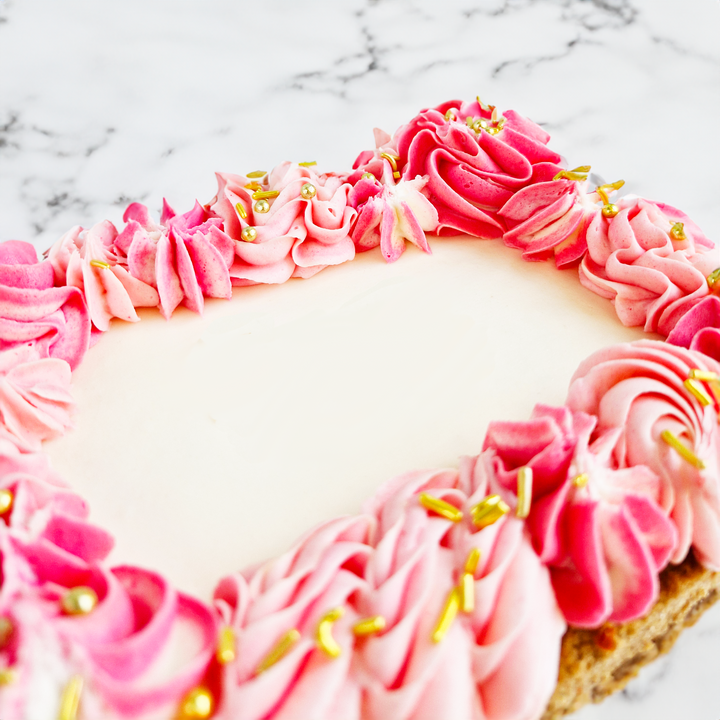 Iced school cake with sprinkles delivery Bristol