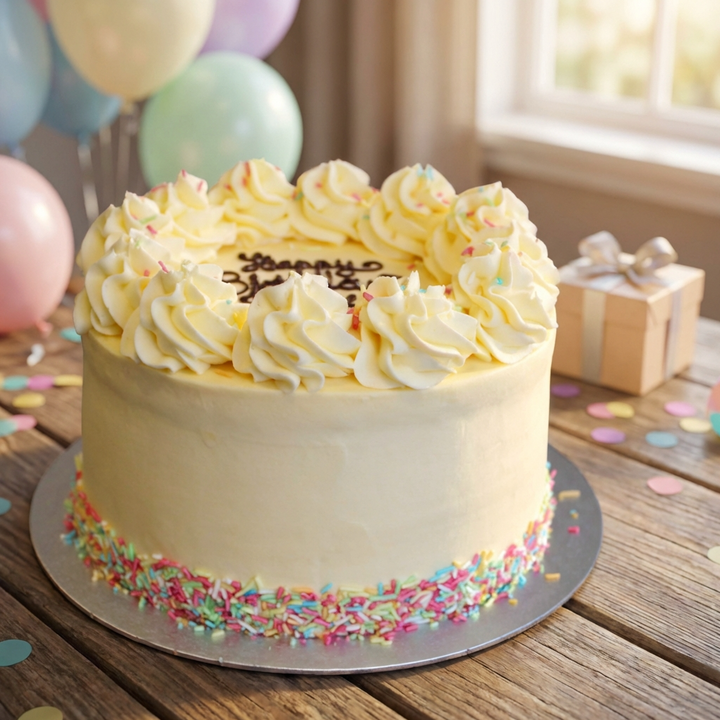 Vanilla Confetti Cake