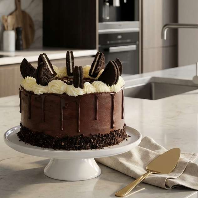 Vegan Chocolate Oreo Cake