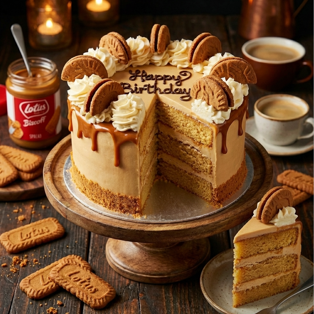 Vegan Biscoff Cake