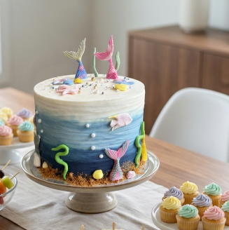 The Enchanted Under the Sea Luxury Mermaid Cake