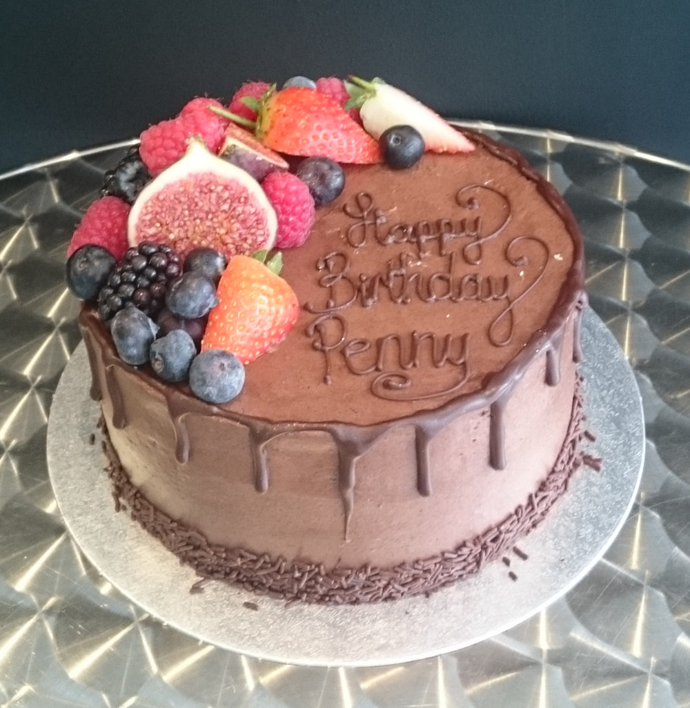 Stunning Fruit and Chocolate Cake
