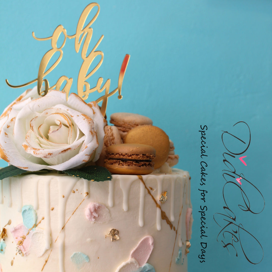 Jazzy Baby Shower Cake