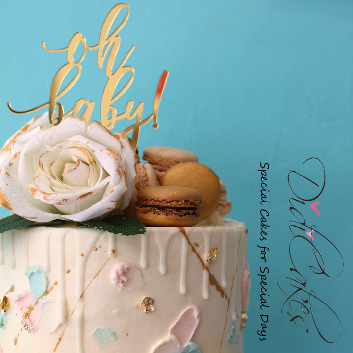 Jazzy Baby Shower Cake