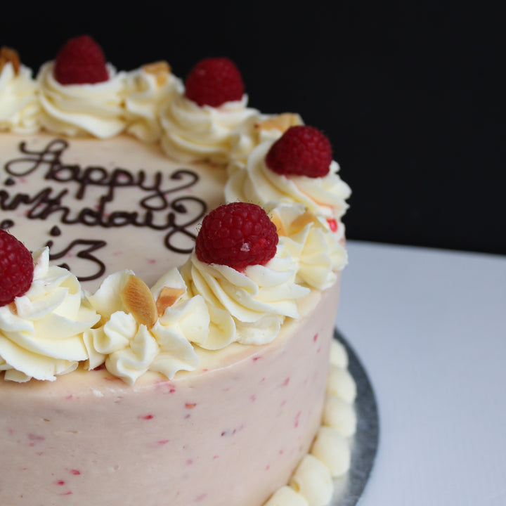 Vegan Raspberry and Vanilla Cake