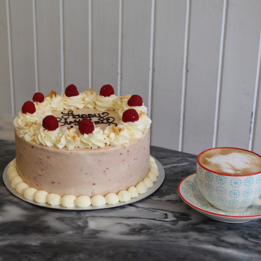 Vegan Raspberry and Vanilla Cake