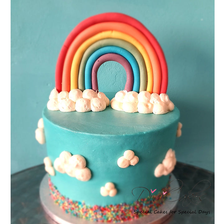 Gluten Free Rainbow Clouds Cake