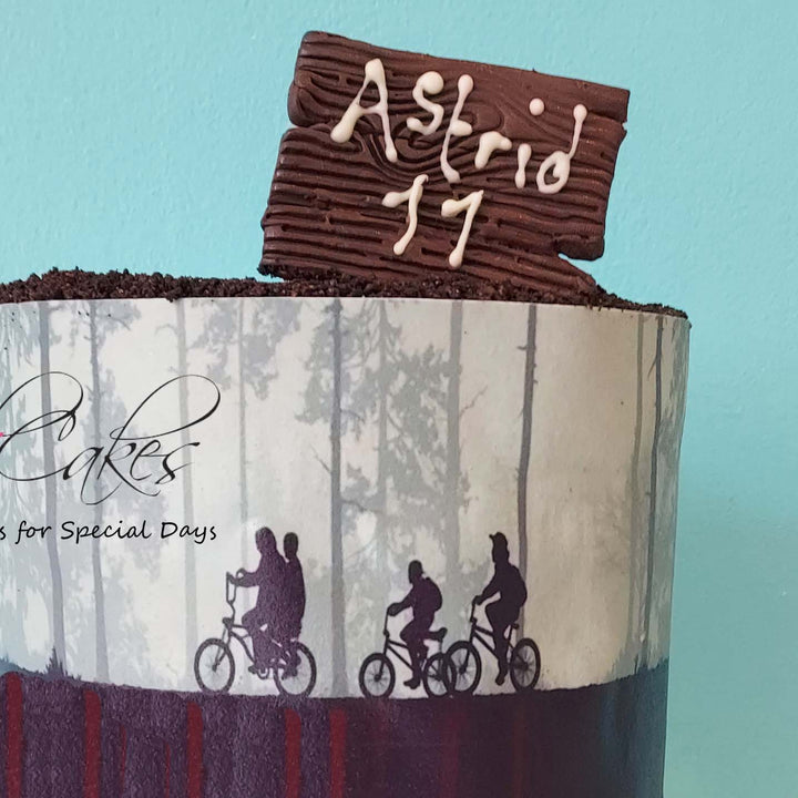 Vegan Stranger Things Cake
