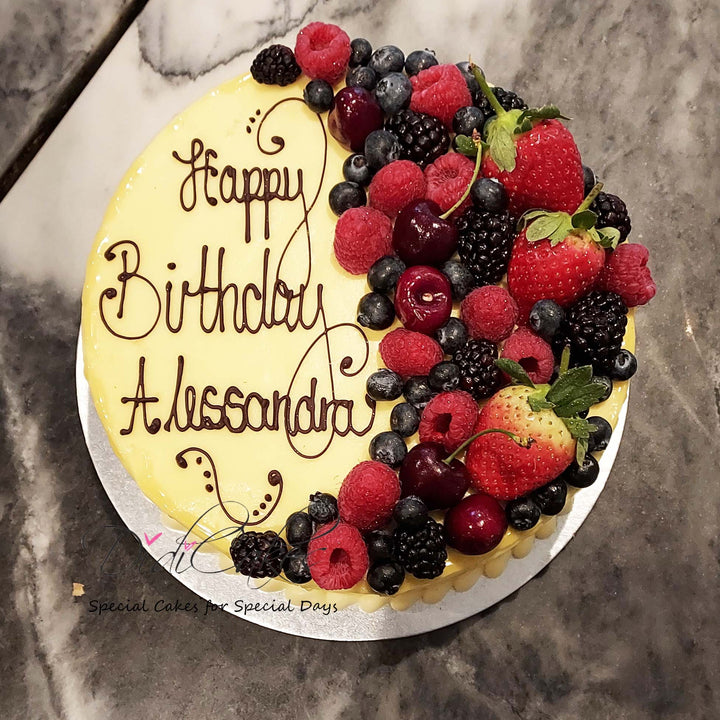 Stunning Fruit and Chocolate Cake