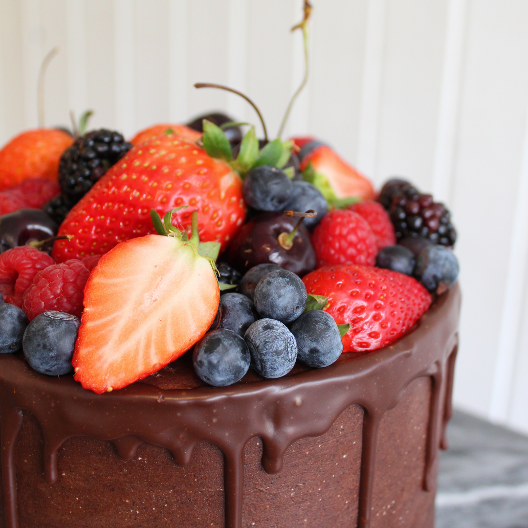 Gluten Free Stunning Fruit and Sponge Cake